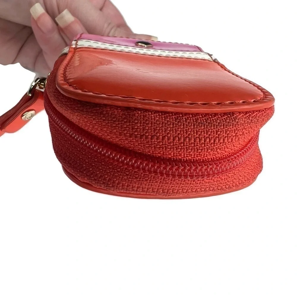 Kate Spade Popsicle Orange Pink White Coin Bag Purse Novelty